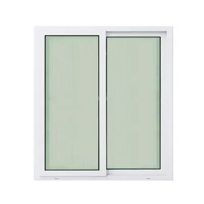 WINSTAR UPVC Sliding Window with Mosquito Net, 100 x 100 cm, White Color