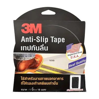 Anti Slip Tape 3M XN002016824 Size 2.5 cm x 18 Meter Black