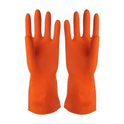 Rubber Glove KVB Size 12 Inch Orange