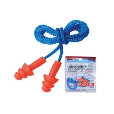 Reusable Silicone Earplug with Cord YAMADA YMD513 Orange - Blue