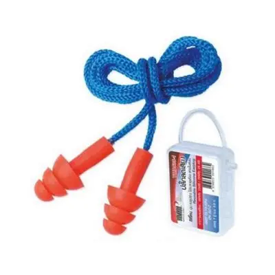 Reusable Silicone Earplug with Cord YAMADA YMD505-1 Red - Blue
