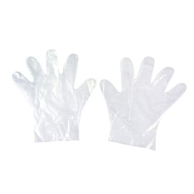 ถุงมือพลาสติก PE หนา 20 ไมครอน PARAGON (แพ็ก 50 ชิ้น)