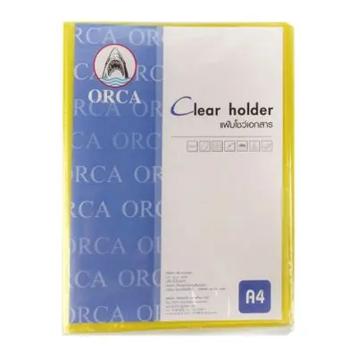 Display File with Pocket 30 Sheets ORCA NHA-131 Size A4 Yellow