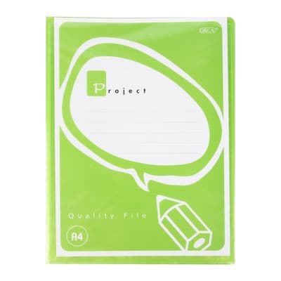Display File with Pocket 20 Sheets ORCA NHA-121 Size A4 Green