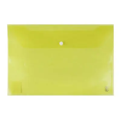 One Button Envelope ORCA F-120 Size F4 Yellow