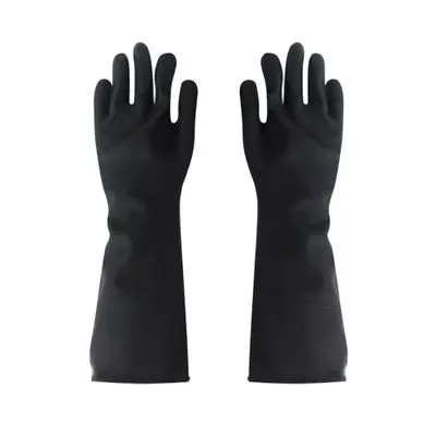Latex Gloves Superblack STRONG MAN No. 39-122308 Size L Black