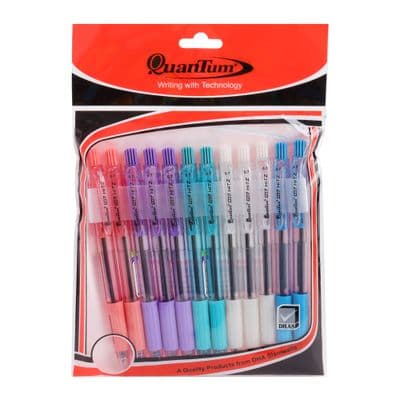 ปากกา QUANTUM รุ่น Gelo Plus 007 Grip ขนาด 0.7 มม. (แพ็ค 12 ด้าม) หลายสี