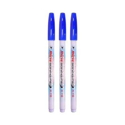 Megic Pen HORSE H-110 (Pack 3 Pcs.) Blue Ink