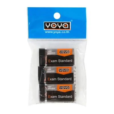 Eraser YOTA No. 5882 (Pack 3 Pcs.) Black