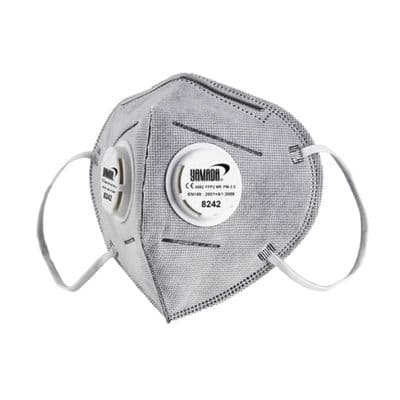 Anti Particulate Respirator with Double Valve YAMADA No. 8242 Grey