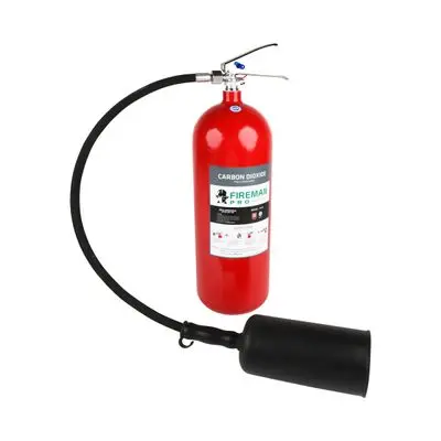 CO2 Fire Extinguisher FIREMAN PRO Size 10 lbs Red