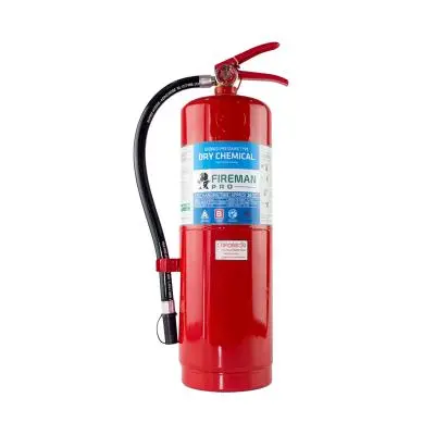 Multipurpose Dry Chemical Fire Extinguisher FIREMAN PRO 6A10B Size 15 lb Red