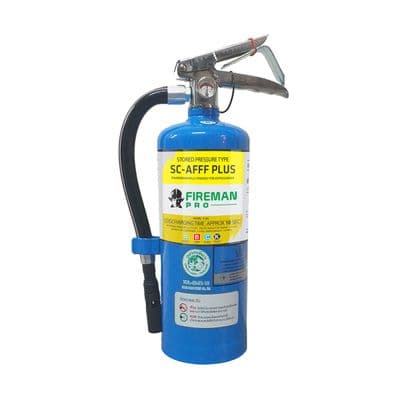 Multipurpose Fire Extinguisher Water Additive FIREMAN PRO SC-AFFF PLUS Size 5 lb Blue