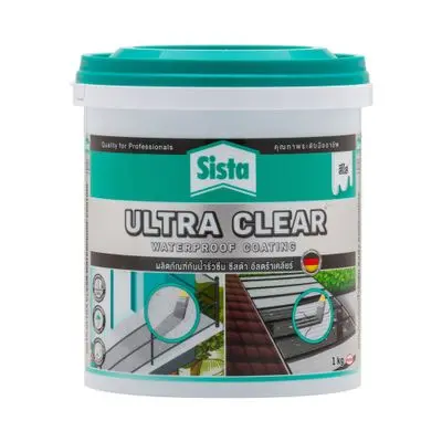 SISTA Ultra Clear Waterproof Coating, (2301121) 1 Kg., Ultra Clear