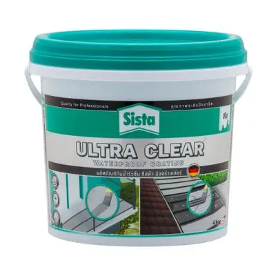 SISTA Ultra Clear Waterproof Coating, (2301122) 4 Kg., Ultra Clear