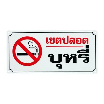 BIG ONE No Smoking Signage (No.8108), 12 x 25.5 cm