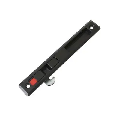 aluminum sliding lock handle SOLEX L Size 2.7 x 2.3 x 18.6 CM. Black