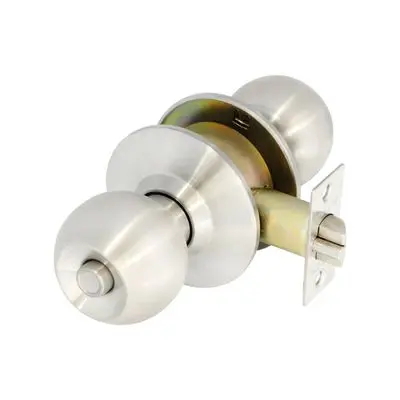 Knob Lockset for Entrance COLT LITE A68717 Size 75 MM. Stainless