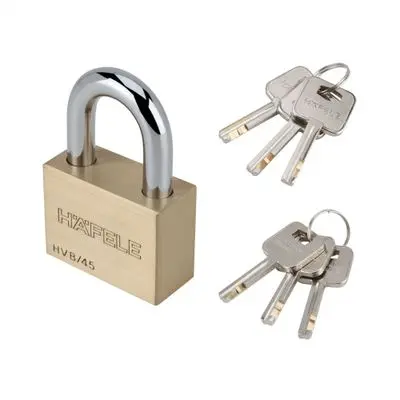 HAFELE Key-Alike Padlock Short Neck Chain (482.01.987), 45 mm., 3 pcs./pack