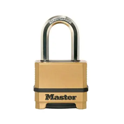 กุญแจแบบรหัส 4 หลัก คล้องคอสั้น MASTER LOCK รุ่น M175DLF ขนาด 57 มม. สีทอง