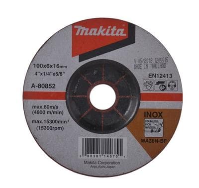 Grinding Disc MAKITA A36 B-07288 size 4 inches x 6 mm.