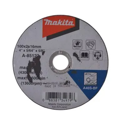 Metal Cutting Wheel 4 Inch MAKITA A851233 Size 100 x 2 x 16 mm.