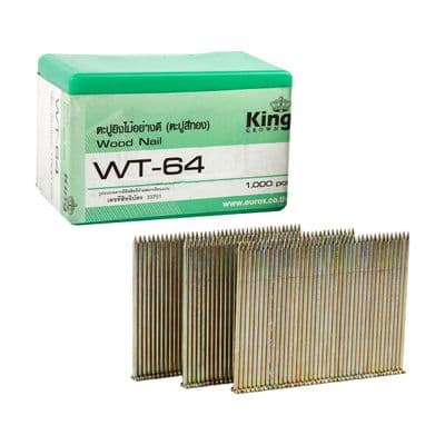 Air Nail for Wood KING WT64 64 mm (Pack 1,000 Pcs.) Gold