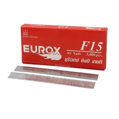 Air Nail for Wood EUROX F15 15 mm (Pack 5,000 Pcs.) Silver