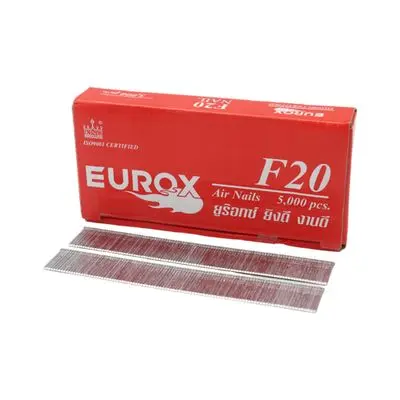 Air Nail for Wood EUROX F20 20 mm (Pack 5,000 Pcs.) Silver