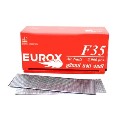Air Nail for Wood EUROX F35 35 mm (Pack 5,000 Pcs.) Silver