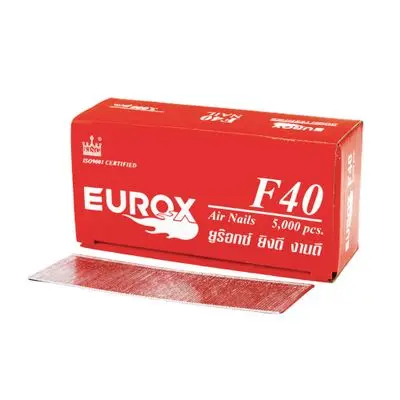 Air Nail for Wood EUROX F40 40 mm (Pack 5,000 Pcs.) Silver