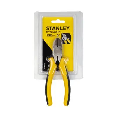 คีมตัดปากเฉียงคอสั้น STANLEY MAXGRIP รุ่น 84-027-2 (84-027-8) ขนาด 6 นิ้ว สีเหลือง - ดำ