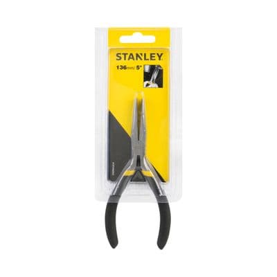 Flat Nose Pliers STANLEY No. 84-122 Size 5 Inch Black - Yellow