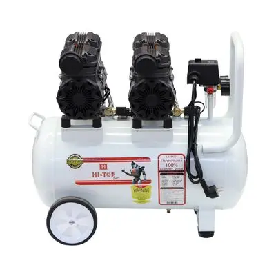 Air Pump Oil Free HI-TOP XDW600*2-50L 2 HP Power 1200 W 50 L. White
