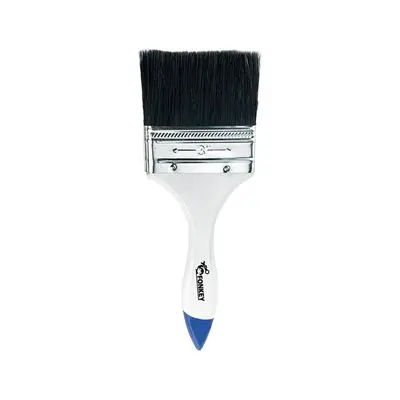 Paint Brush Black Bristle FONKEY 3" White Handle