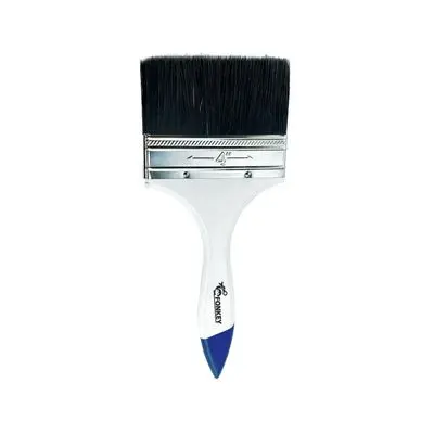 Paint Brush Black Bristle FONKEY 1" White Handle
