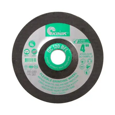 Grinding Disc KINIK GC120BFL27 Size 4 Inch x 3 mm.