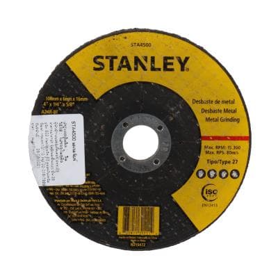 Metal Grinding Wheel STANLEY STA4500 Size 4 inches x 6 mm.