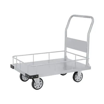 Stainless Steel Platform Truck With Sides - Fixed Handle JUMBO ST1-6009T Capacity 350 kg