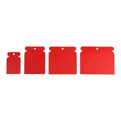 เกรียงโป๊วสีพลาสติก HANDI รุ่น HCR2233 (แพ็ก 4 ชิ้น) สีแดง