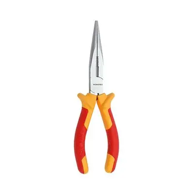 WORKPRO VDE Insulated Long Pliers CR-V (WP342012), 6 Inch
