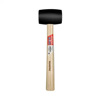 WORKPRO Rubber Mallet With Wood Handle (WP241039), 450 gram
