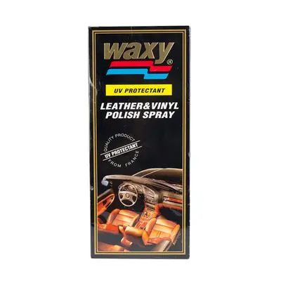 Leather & Vinyl Polish UV Spray WAXY Size 450 CC.