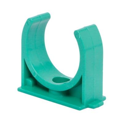 Low Footed Pipe Clamp Clip THAI PP-R D25 Size 3/4 Inch Green