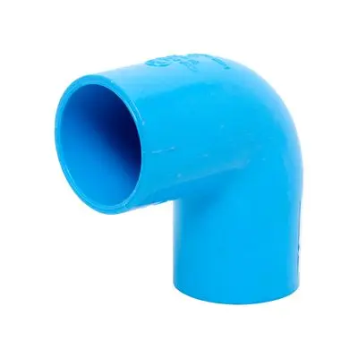 ข้องอ PVC ตรามือ รุ่น 50104-I ขนาด 1 1/4 นิ้ว สีฟ้า