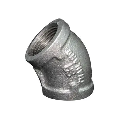 Elbows Steel 45 Degree SA Size 1/2 inch Silver
