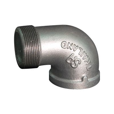 Street Elbows 90 Degree Steel SA Size 3/8 inch Silver
