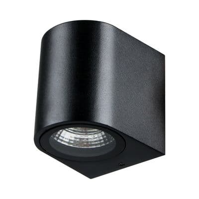 โคมไฟผนังภายนอกอลูมิเนียม (LED 5 วัตต์) WW W.L.LIGHTING รุ่น WL-B111-3W/30K(BK) ขนาด 8x8x7 ซม. สีดำ