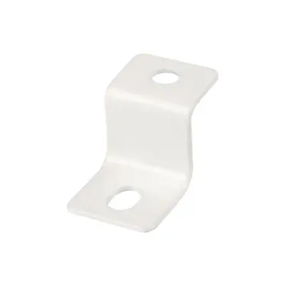 Acc.Angle Steel For Surface Panel Light LUZINO Mounted Lock 1.5 x 1.5 x 2.5 CM. (Pack 12 Pcs.) White