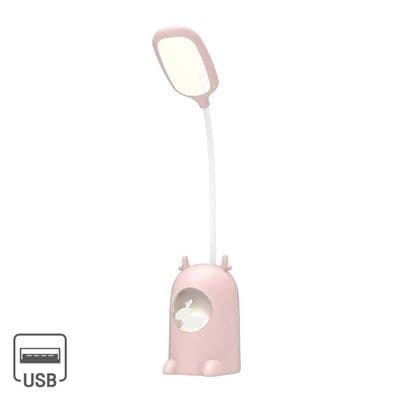 Study Lamp Rechargeable (LED 4.5W) LUZINO TGX-795(PK) Size 9 x 9.5 x 45 CM. Pink